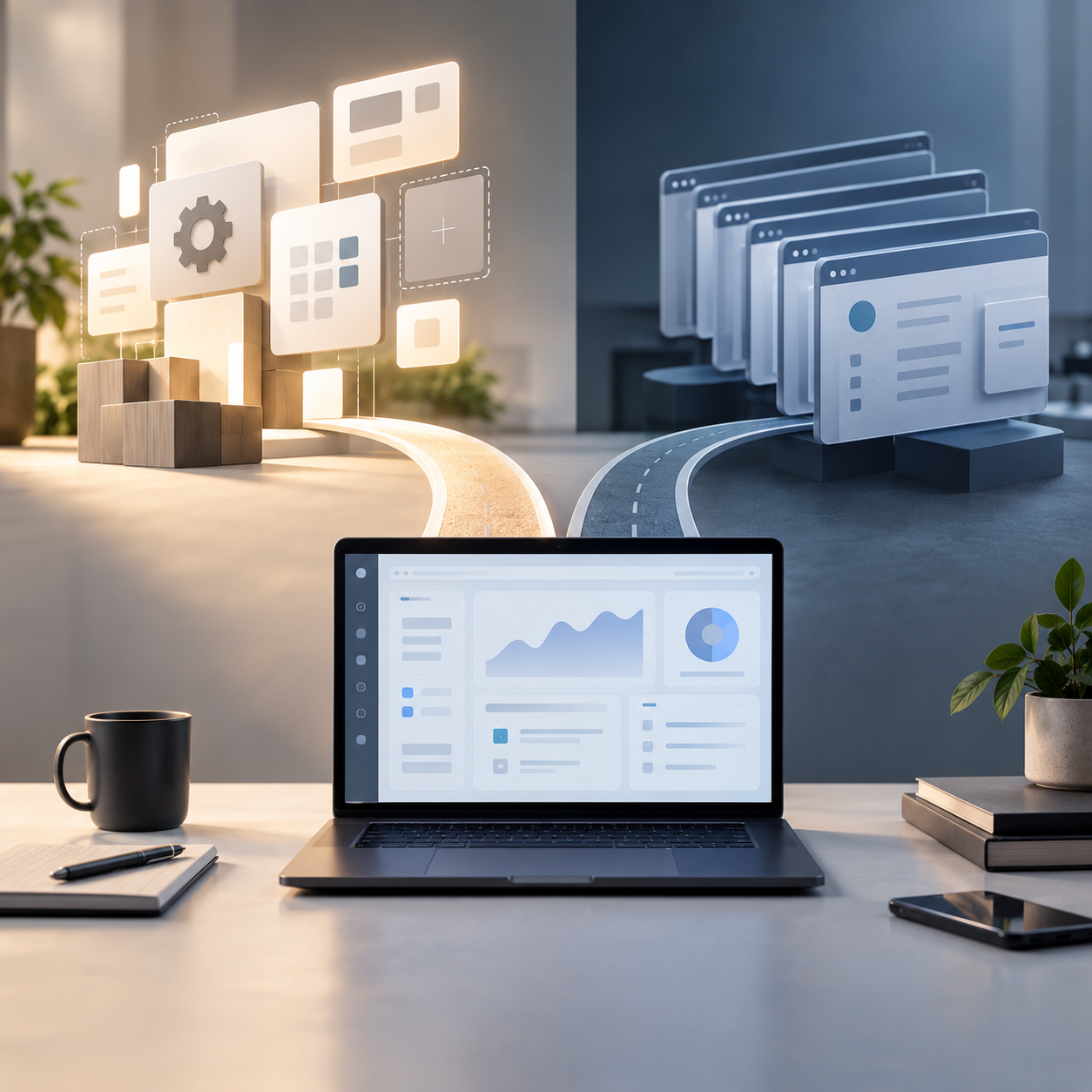 Illustration : SaaS sur mesure ou logiciel existant